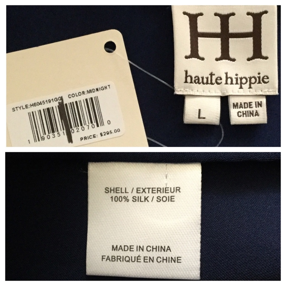 ๐บSOLD๐บ Haute Hippie Ruffle Lace Up Silk Top - Picture 8 of 8